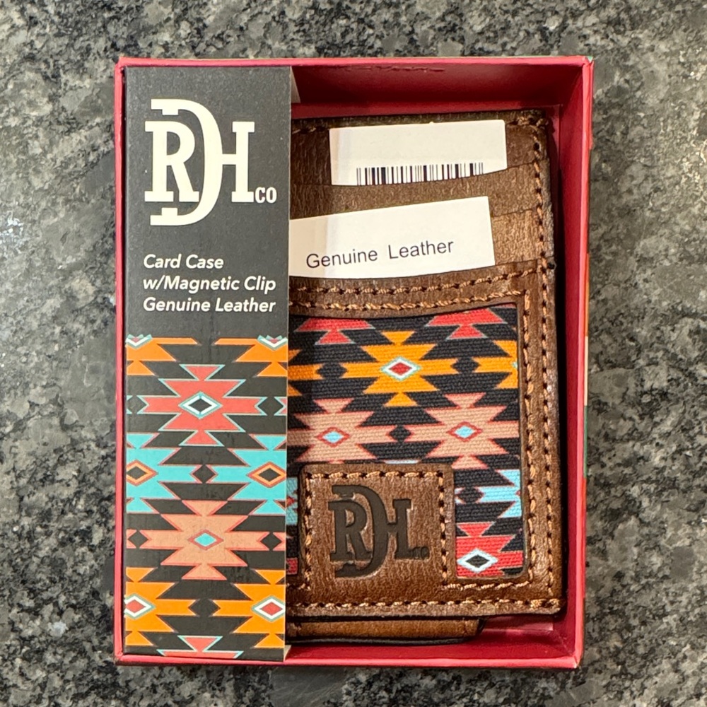 Red Dirt Hat Leather Card Holder